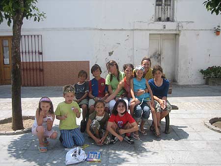 In the old city center of Tarifa, Andalusia